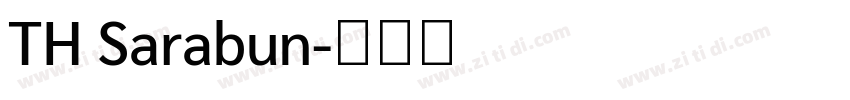 TH Sarabun字体转换